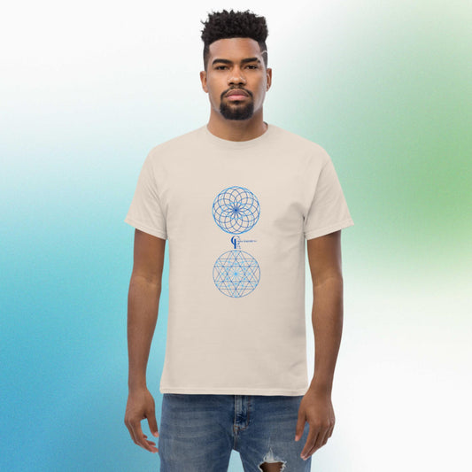 Men's classic tee with Sacred Geometry Patternes