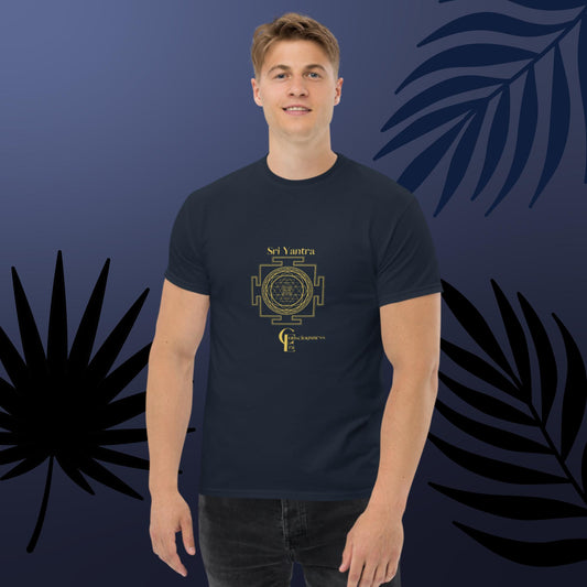 Men's t-shirt with Sri Yantra Symbol