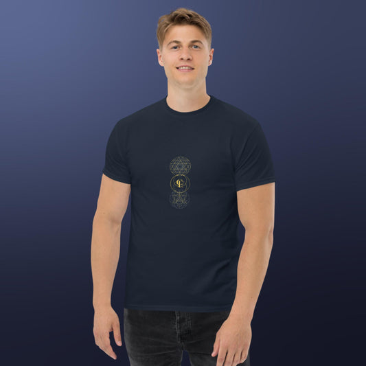 Men's classic t-shirt with Sacred Geometry Design