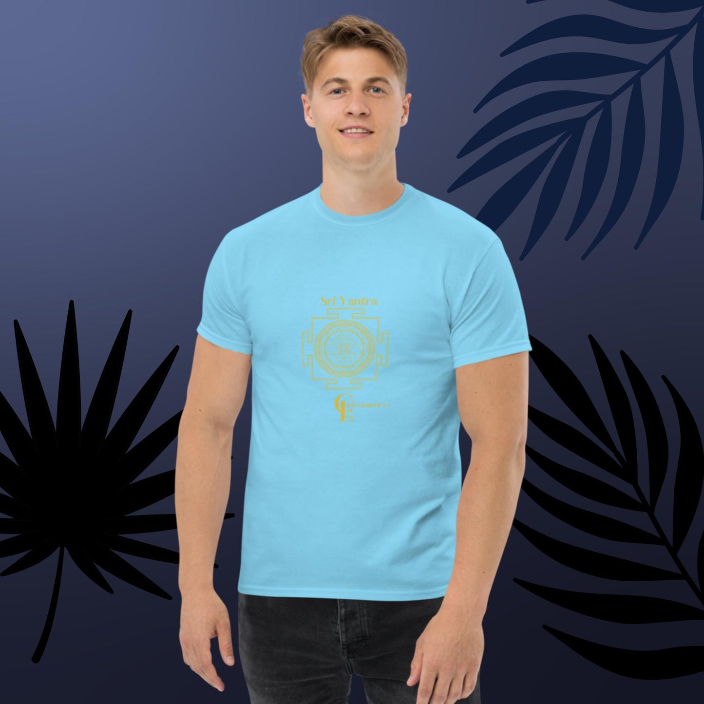 Men's t-shirt with Sri Yantra Symbol