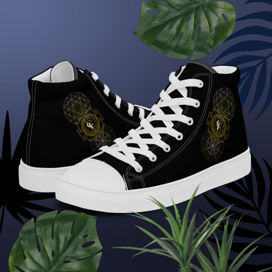 Men’s high top canvas shoes