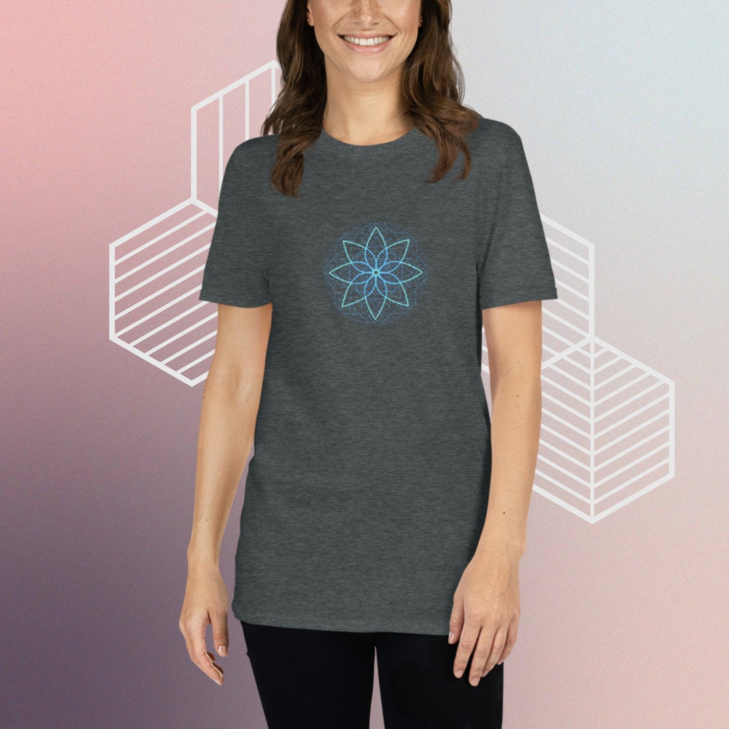 T-Shirt with Sacred Geometry Design