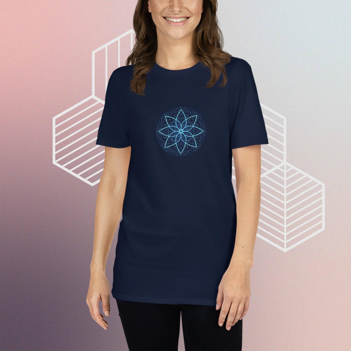 T-Shirt with Sacred Geometry Design