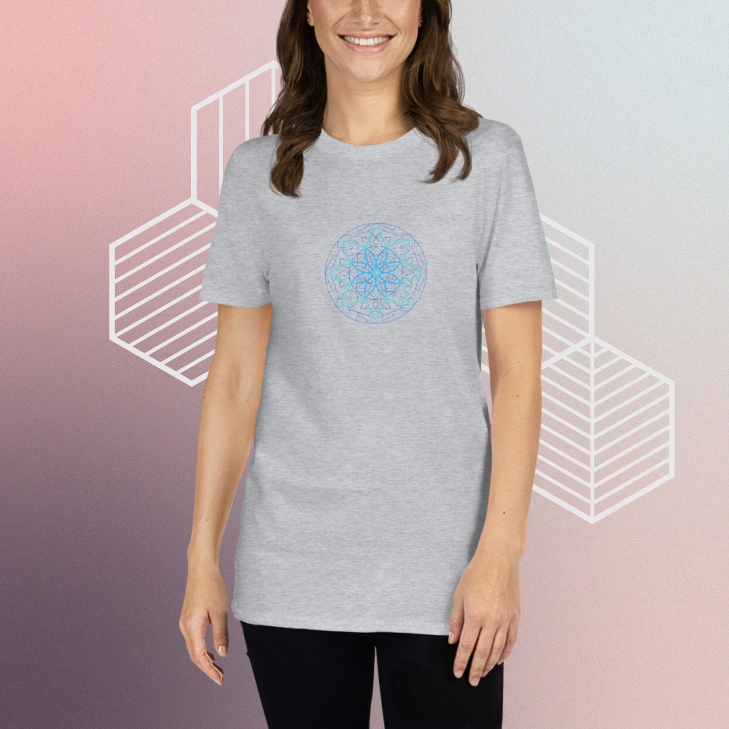 T-Shirt with Sacred Geometry Design