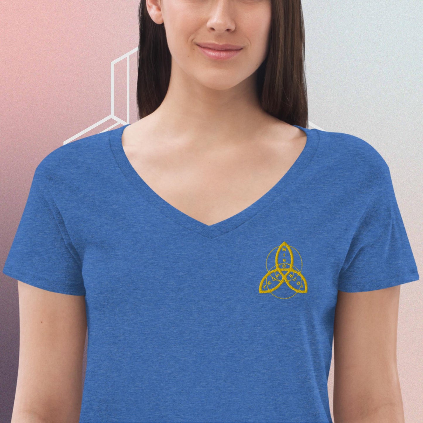 Women’s recycled v-neck t-shirt