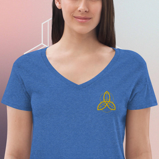 Women’s recycled v-neck t-shirt