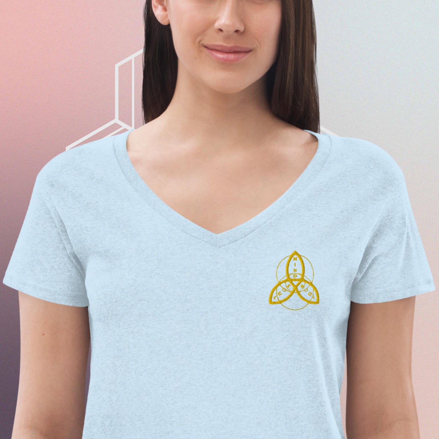 Women’s recycled v-neck t-shirt