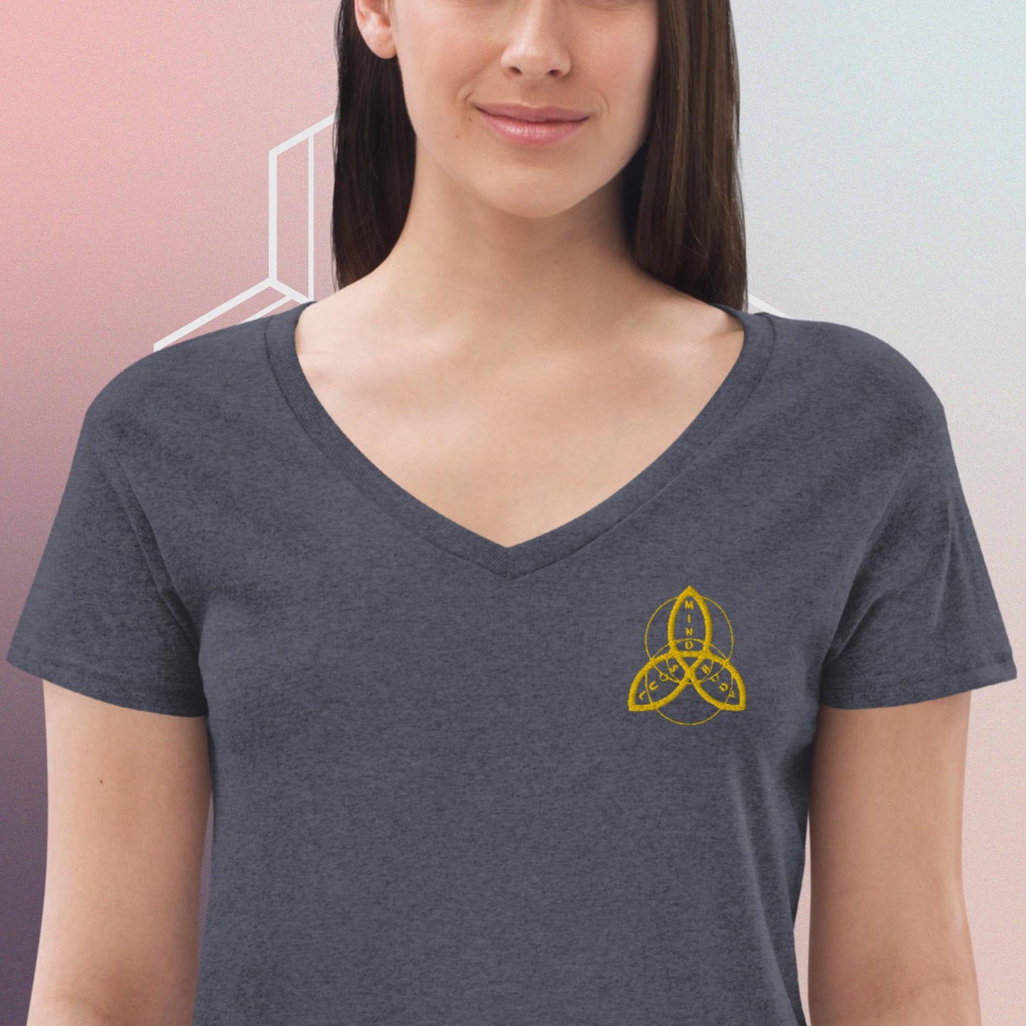 Women’s recycled v-neck t-shirt